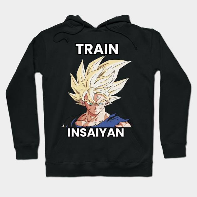 Train insaiyan! Hoodie by Anime Meme's